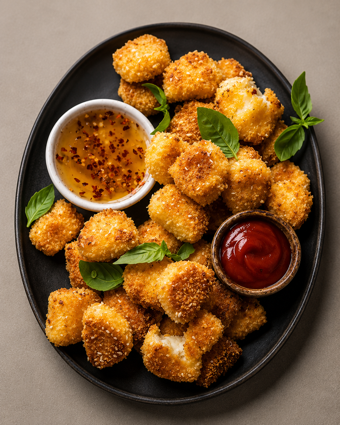 Crispy Halloumi Bites