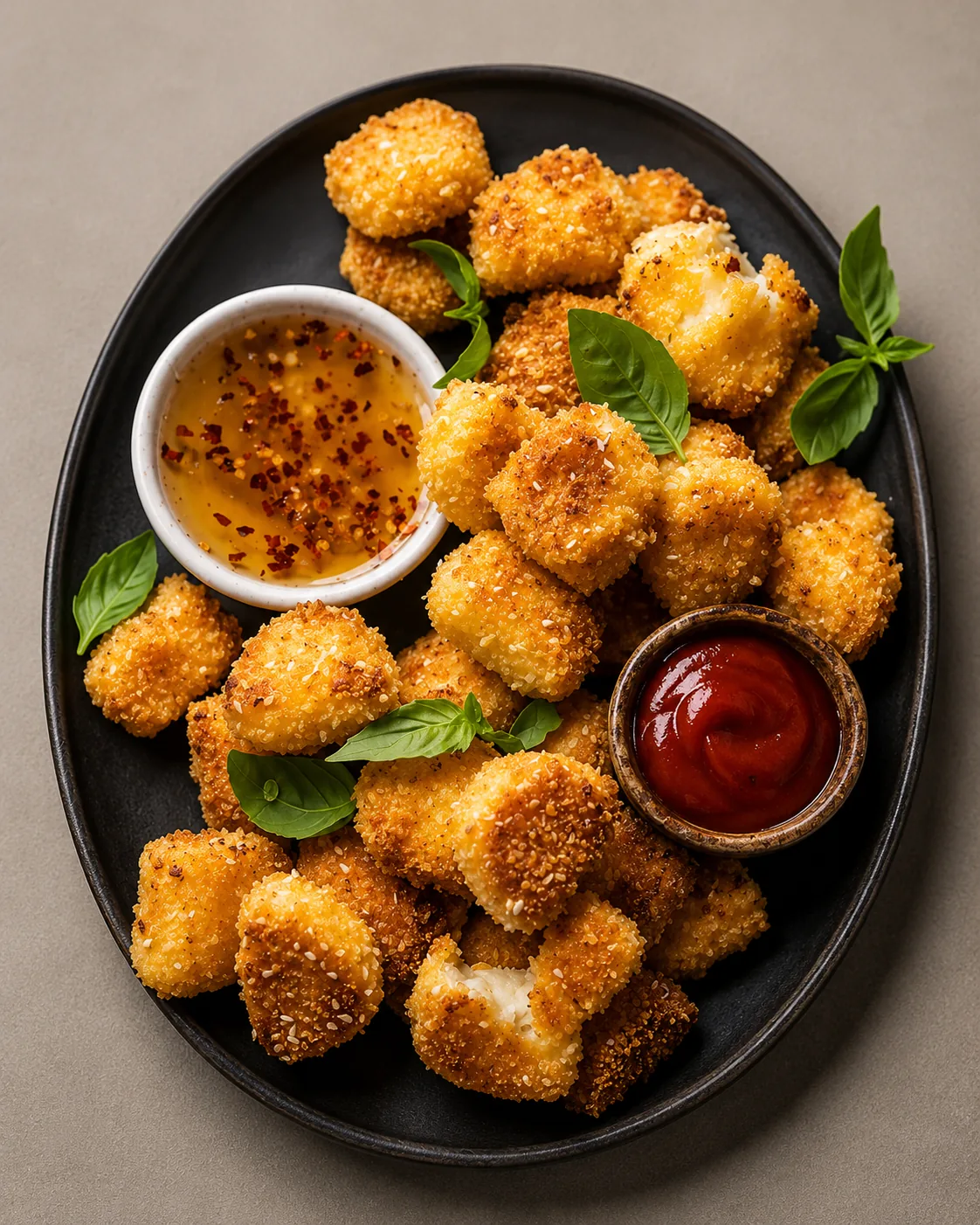 Crispy Halloumi Bites